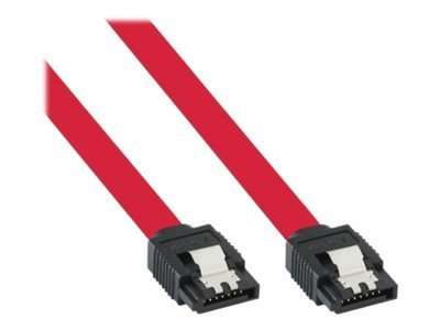 InLine SATA 6Gb/s Kabel - mit Lasche - 0,5m
