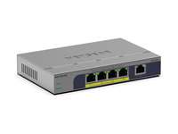 Netgear GS105P - Switch - unmanaged - 1 x 10/100/1000 + 4 x 10/100/1000 (PoE+)