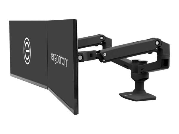 Ergotron LX Dual Side-by-Side Arm - Befestigungskit (Spannbefestigung für Tisch, Tischplattenbohrung