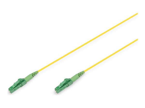DIGITUS Glasfaser-Simplex-Patchkabel, Singlemode, LC/APC - LC/APC, 15 m